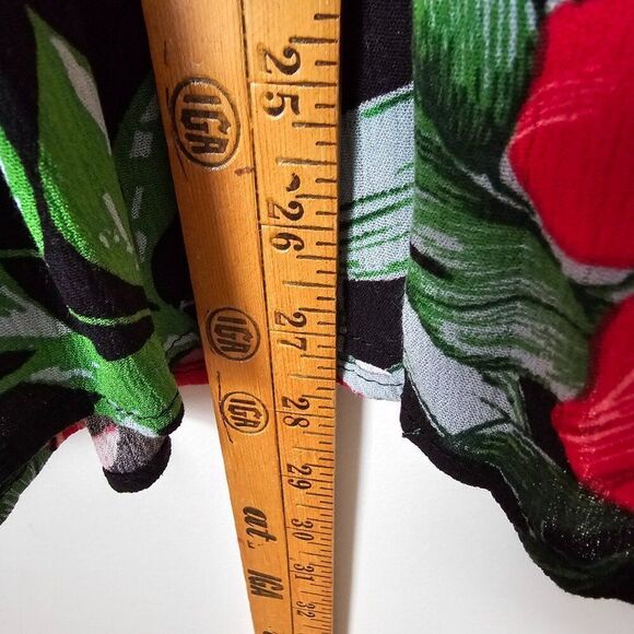 NEVER WORN MY STORY FLORAL SUMMER FOLIAGE BABYDOLL TOP LOOSE FITTING SIZE SMALL - Picture 14 of 14